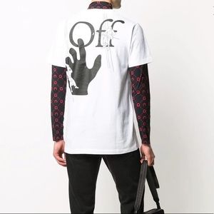 Off-white designer T-shirt.